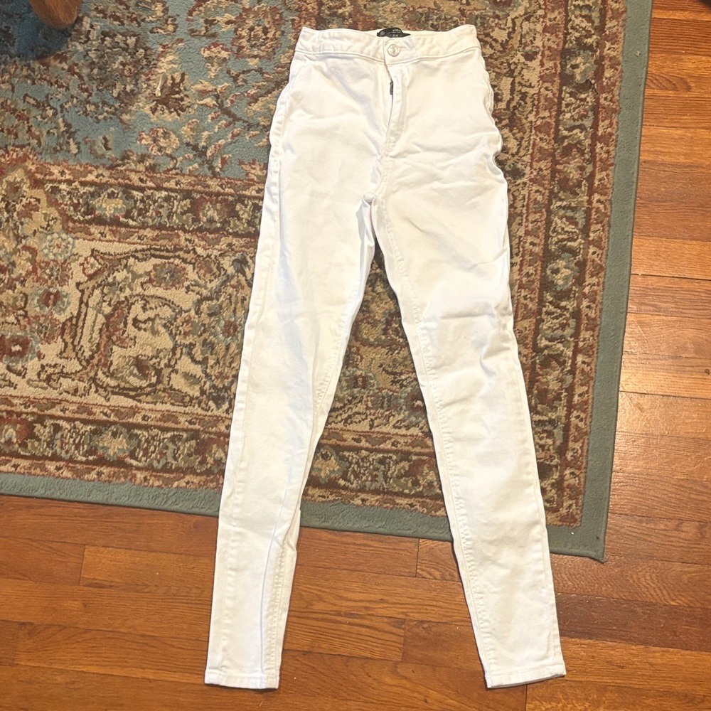 Misguided Vice White High Waisted Skinny Jeans Jennings